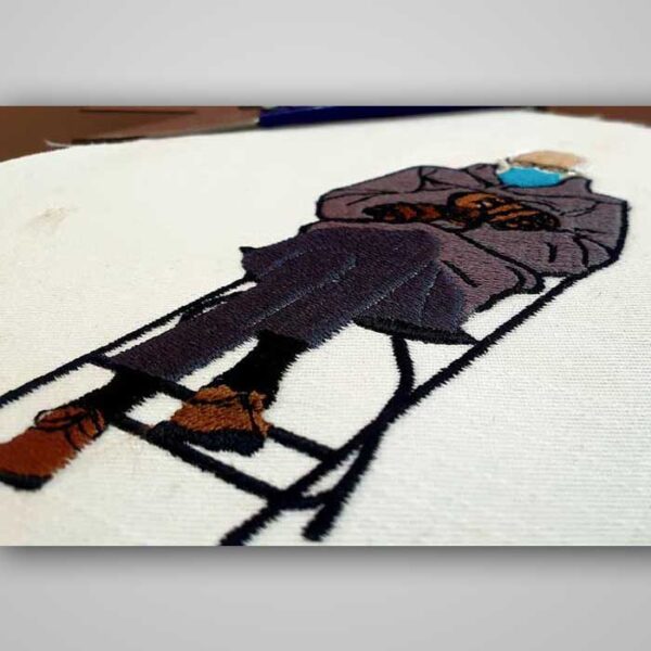 Bernie Sanders embroidery design